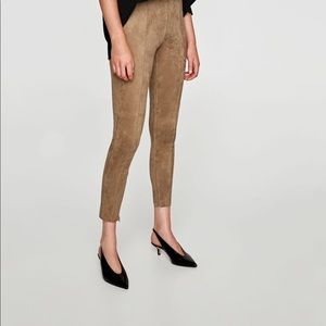 Zara Suede Leggings